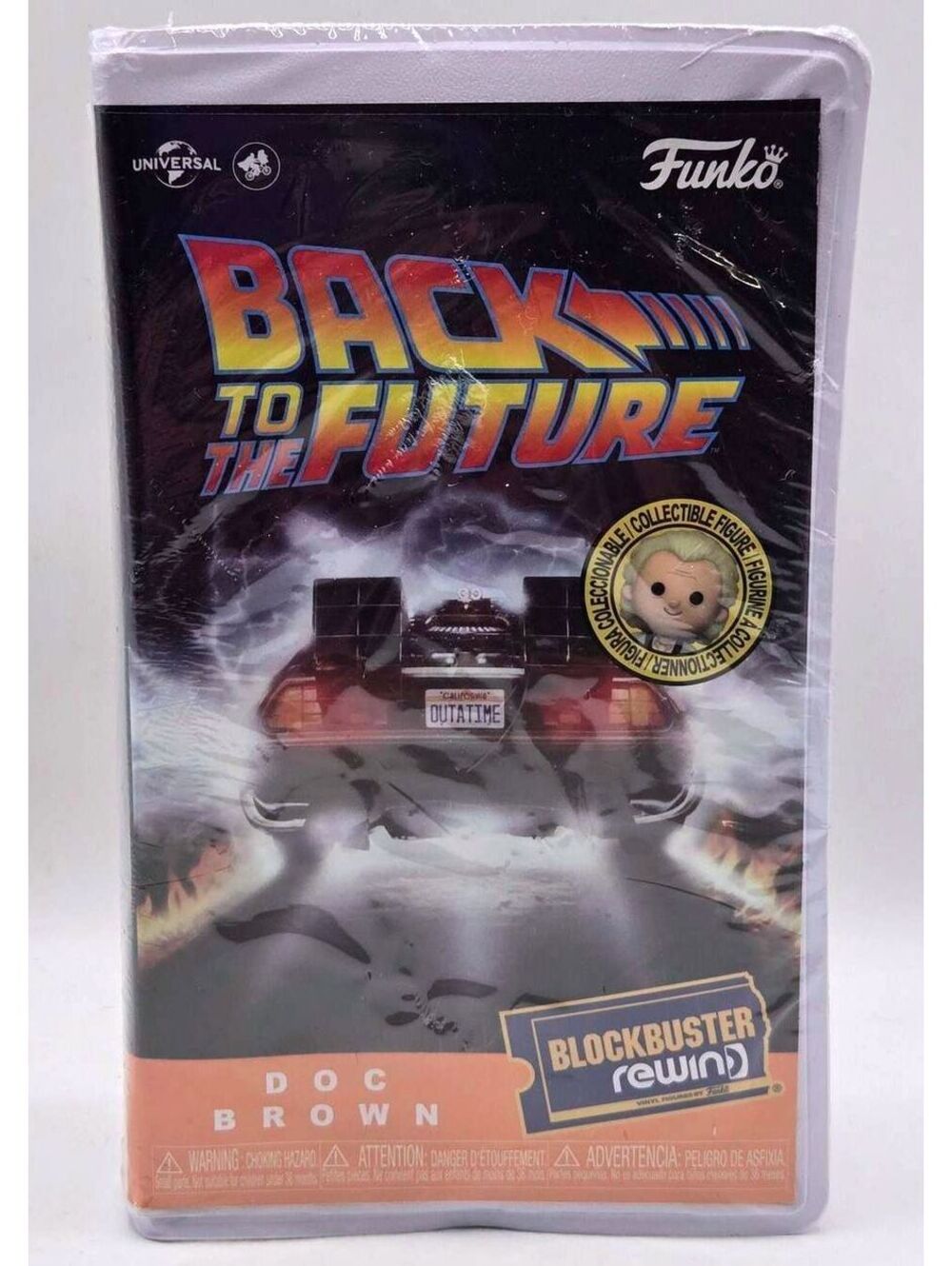 Funko Blockbuster Rewind Back to the Future Doc Brown Collectible Figure